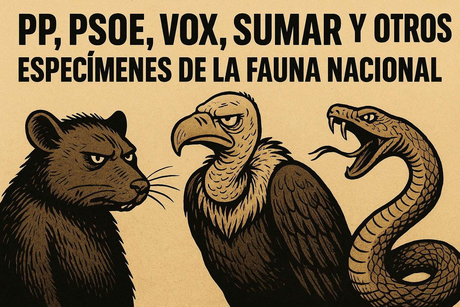 PP, PSOE, Vox, Sumar y otros especímenes